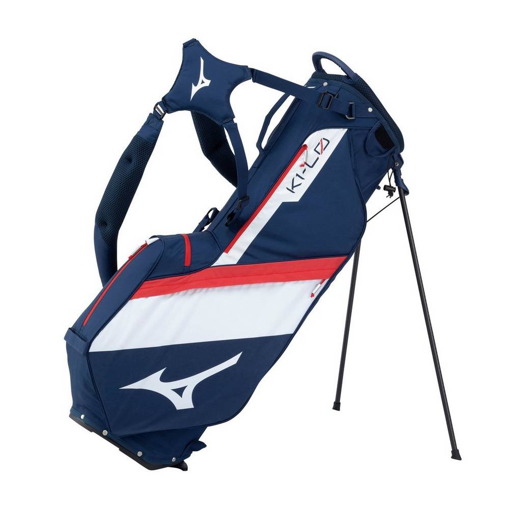 Mizuno K1-L0 Stand Férfi Táská Sötétkék/Piros HOG214759